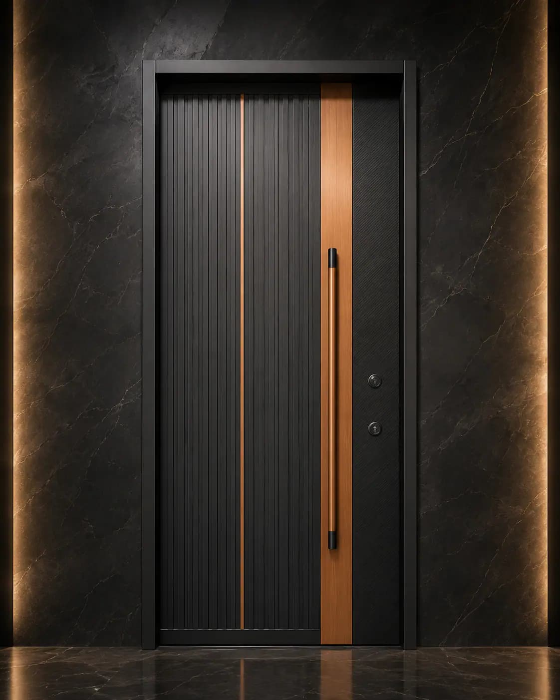 Çift Kanatlı Bronz Dikey 3