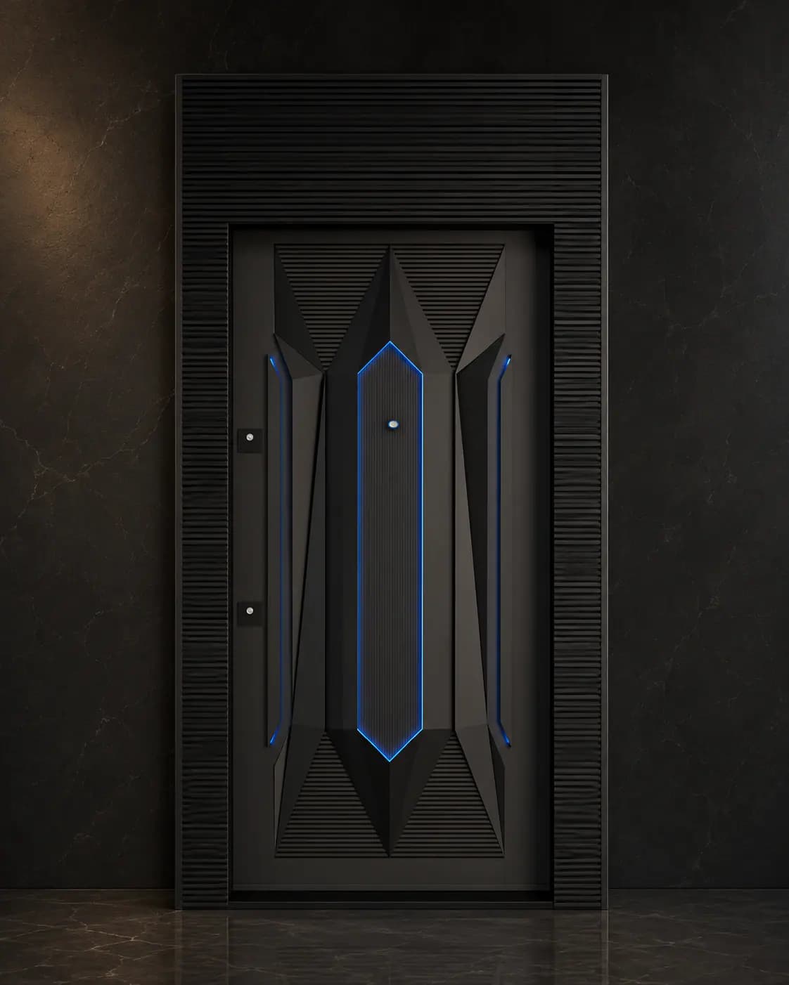 Siyah LED Geometrik 3
